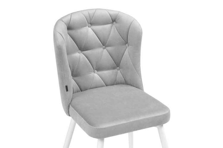 Стул на металлокаркасе Алиссум velutto 52 / белый-4