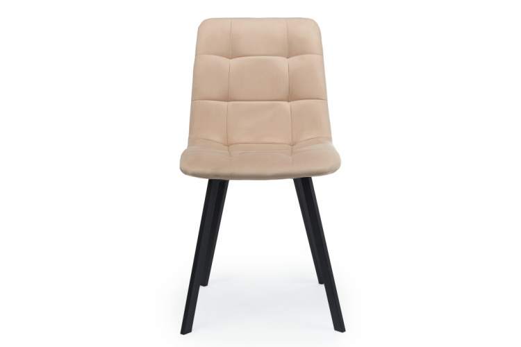 Стул на металлокаркасе Чилли бежевый / черный-3
