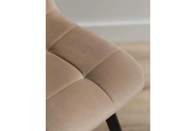 Стул на металлокаркасе Чилли бежевый / черный-7