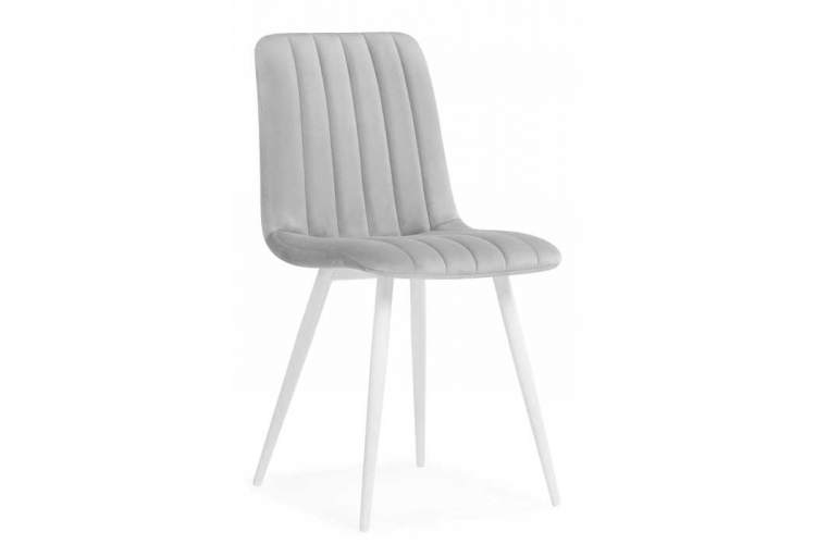Стул на металлокаркасе Дани светло-серый / белый