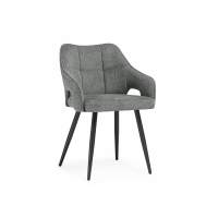 Стул на металлокаркасе Hera dark gray / black Стул на металлокаркасе Hera dark gray / black