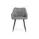 Стул на металлокаркасе Hera dark gray / black