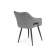 Стул на металлокаркасе Hera dark gray / black