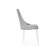 Стул на металлокаркасе Кора светло-серый / белый