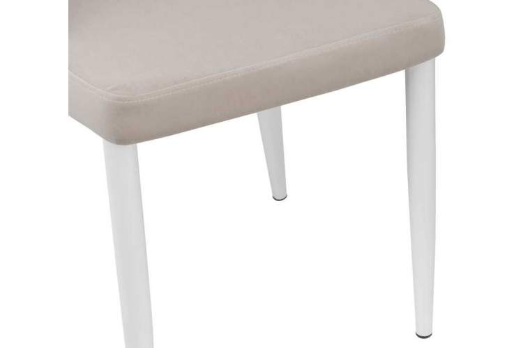 Стул на металлокаркасе Kora white / beige-6