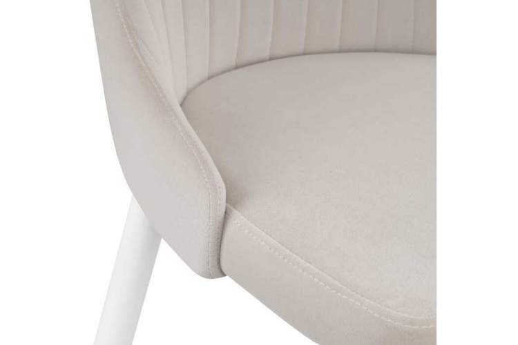 Стул на металлокаркасе Kora white / beige-7