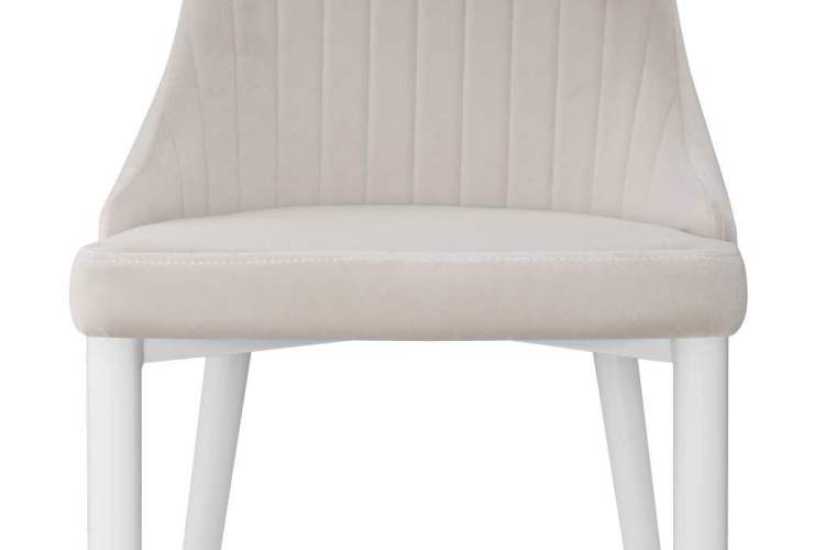 Стул на металлокаркасе Kora white / beige-8