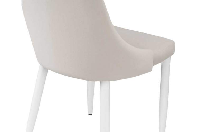 Стул на металлокаркасе Kora white / beige-9