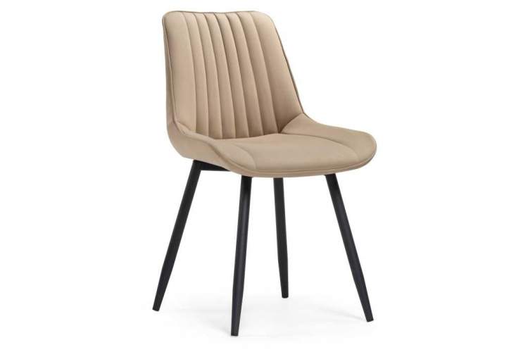 Стул на металлокаркасе Седа бежевый / черный