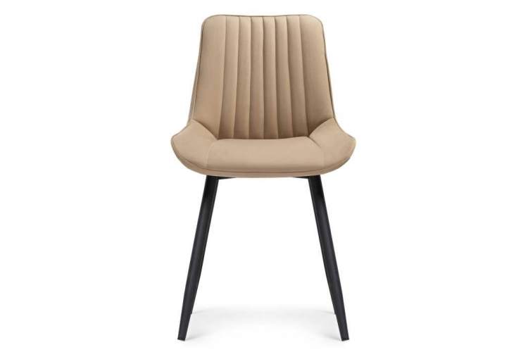 Стул на металлокаркасе Седа бежевый / черный-1