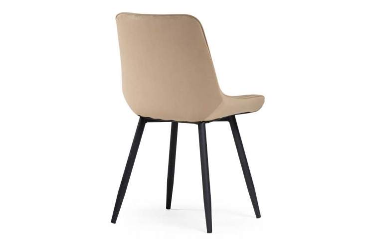 Стул на металлокаркасе Седа бежевый / черный-3
