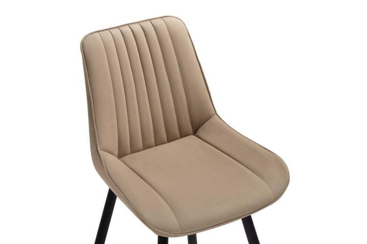 Стул на металлокаркасе Седа бежевый / черный-4