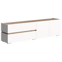 ТВ-тумба Атлон белый / дуб вотан