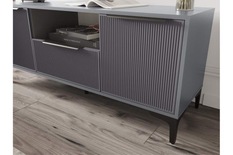 ТВ-тумба Иадама графит / графит софт-3