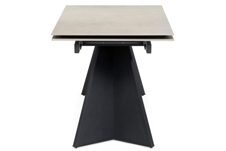 Керамический стол Ливи 140(200)х80х78 creto forever beige / черный-4