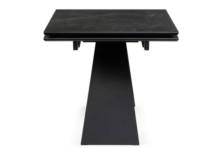 Керамический стол Ноттингем 160(220)х90х79 черный мрамор / черный-4