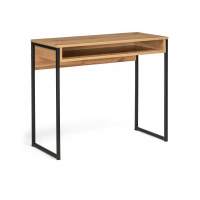 Компьютерный стол Лео Лофт дуб вотан / черный матовый