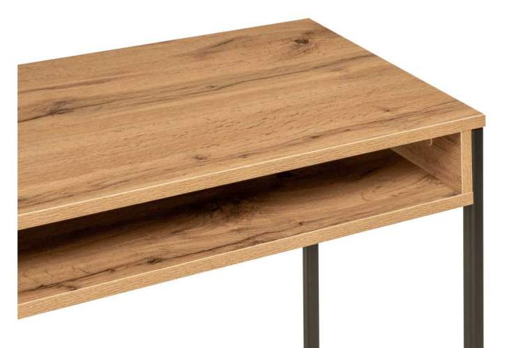 Компьютерный стол Лео Лофт дуб вотан / черный матовый-3