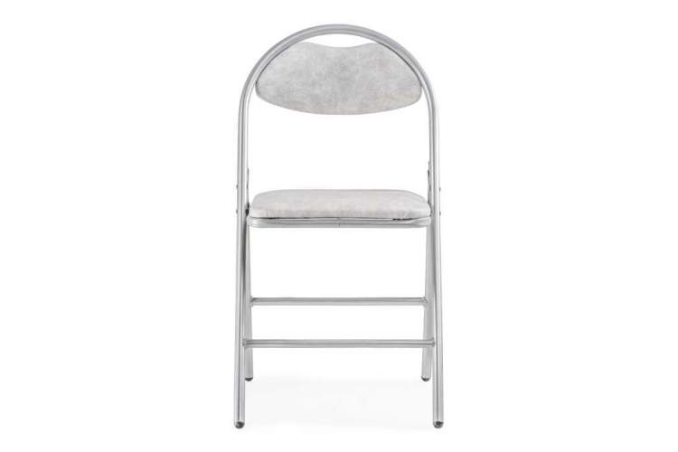 Стул на металлокаркасе Gikat белый мрамор / светлый мусс-1