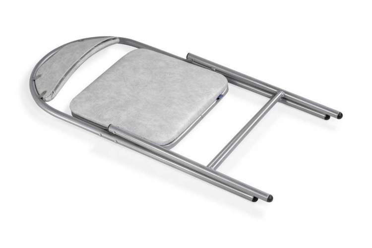 Стул на металлокаркасе Gikat белый мрамор / светлый мусс-4