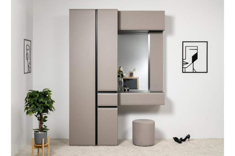 Прихожая Сейдиль 16.156 антрацит / веллюто капучино-1