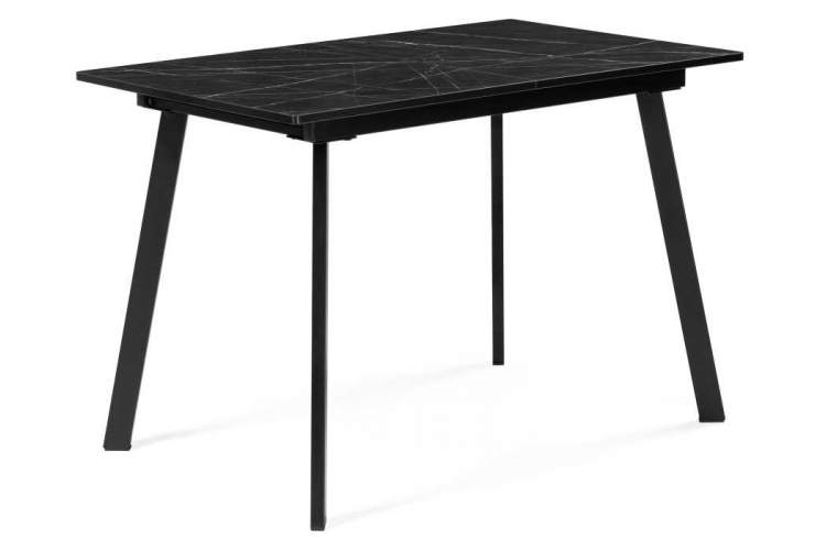 Стол деревянный Агни 110(140)х68х76 файерстоун / черный матовый