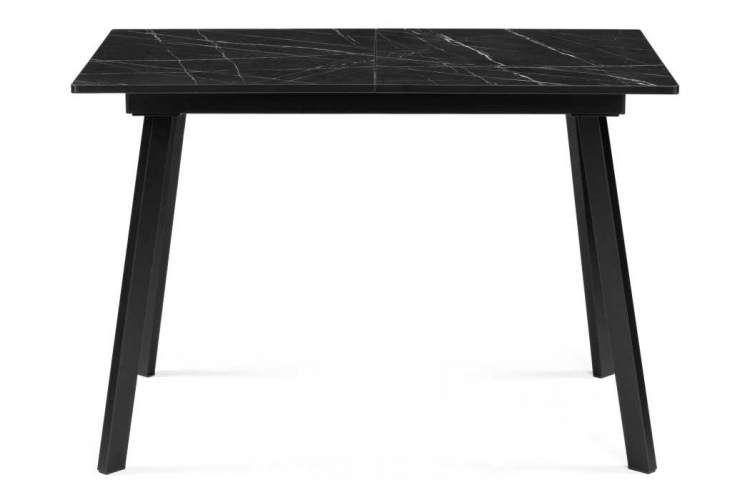 Стол деревянный Агни 110(140)х68х76 файерстоун / черный матовый-1