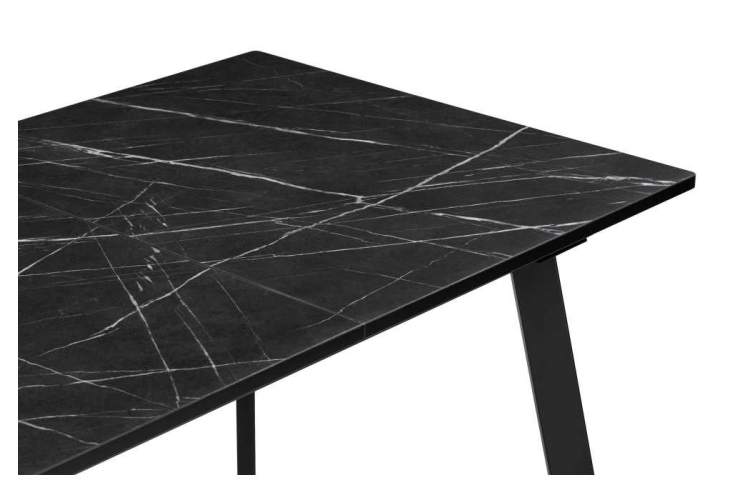 Стол деревянный Агни 110(140)х68х76 файерстоун / черный матовый-4