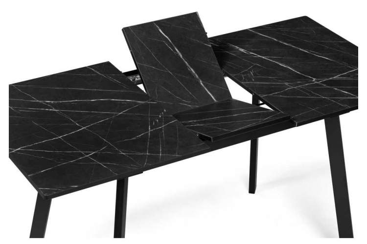 Стол деревянный Агни 110(140)х68х76 файерстоун / черный матовый-5