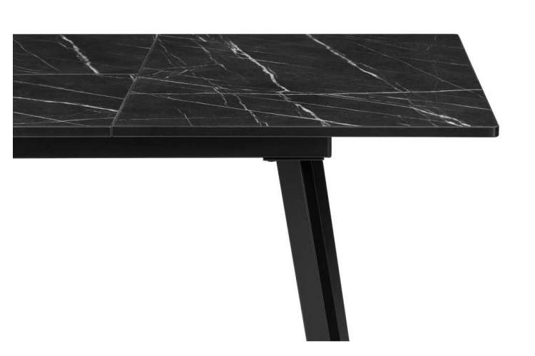 Стол деревянный Агни 110(140)х68х76 файерстоун / черный матовый-6