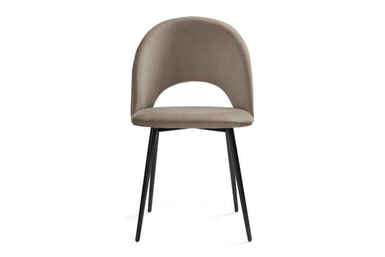 Стул на металлокаркасе Ирре светло-коричневый / черный глянец-1