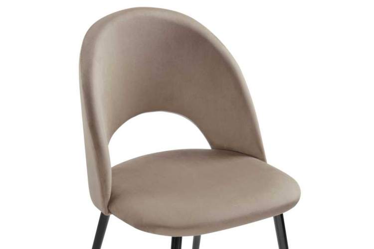 Стул на металлокаркасе Ирре светло-коричневый / черный глянец-4