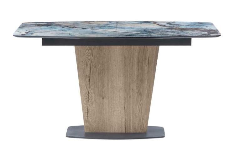 Стол стеклянный Теон магеллан / галифакс натуральный / графит-1