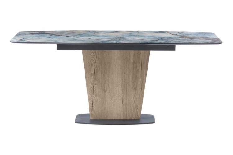 Стол стеклянный Теон магеллан / галифакс натуральный / графит-2