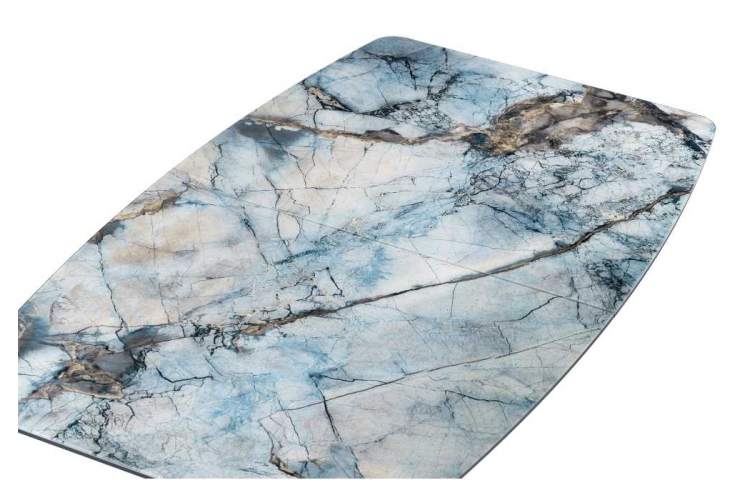 Стол стеклянный Теон магеллан / галифакс натуральный / графит-6