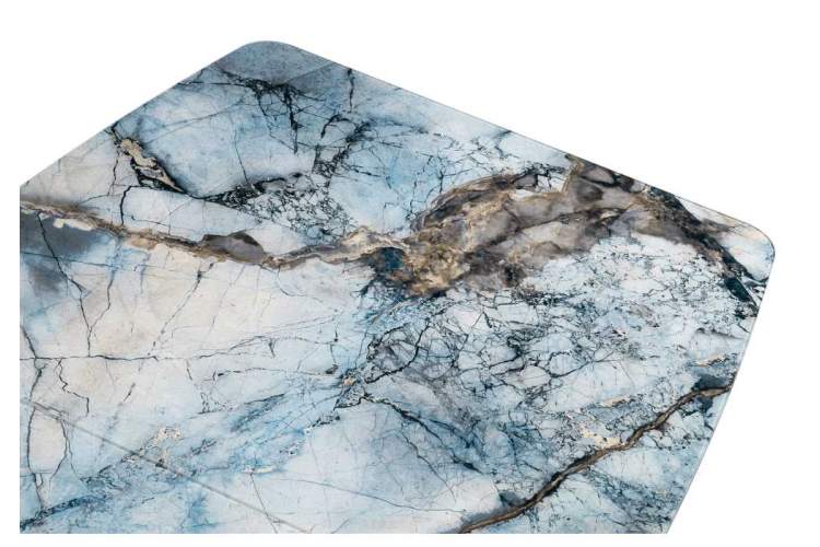 Стол стеклянный Теон магеллан / галифакс натуральный / графит-7