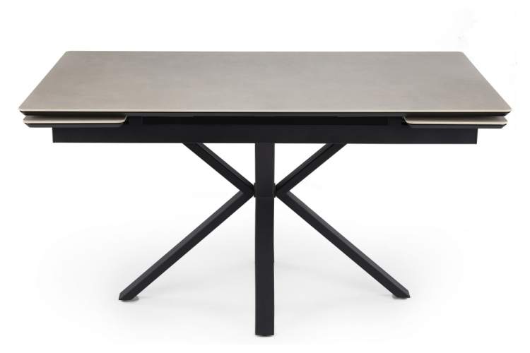 Керамический стол Старлайт 140 (200) х 80 carmen light grey / черный-1