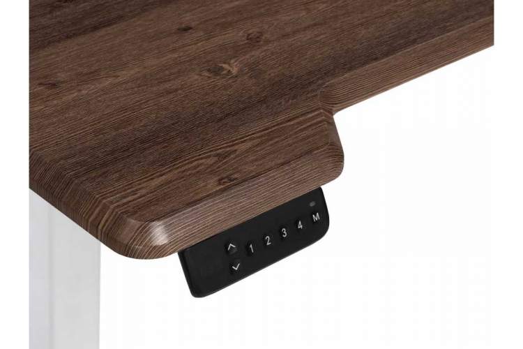 Маркос с механизмом подъема 120х75х75 орех кантри / белый Компьютерный стол-5