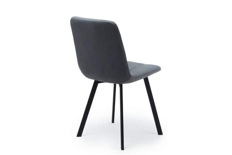 Стул на металлокаркасе Чилли темно-серый / черный-5