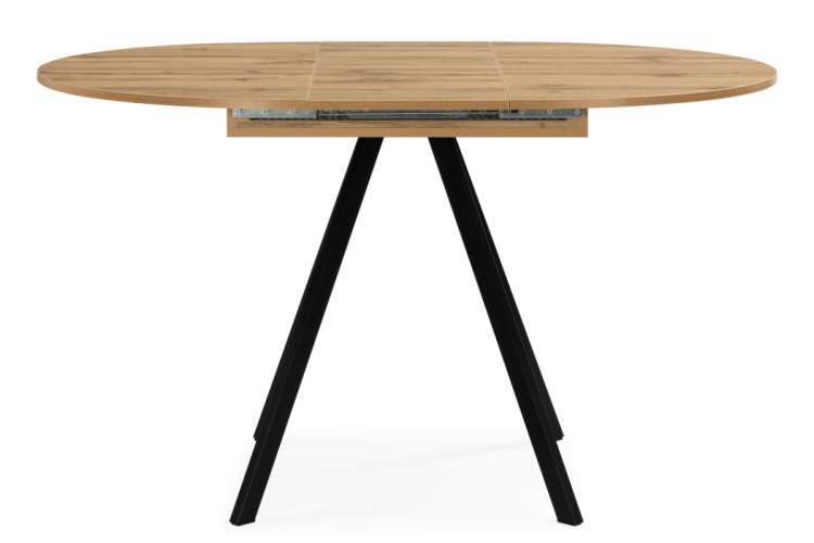 Стол деревянный Карпер 90(120) дуб вотан / черный матовый-6