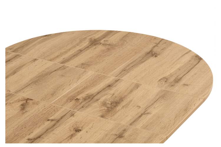 Стол деревянный Карпер 90(120) дуб вотан / черный матовый-10