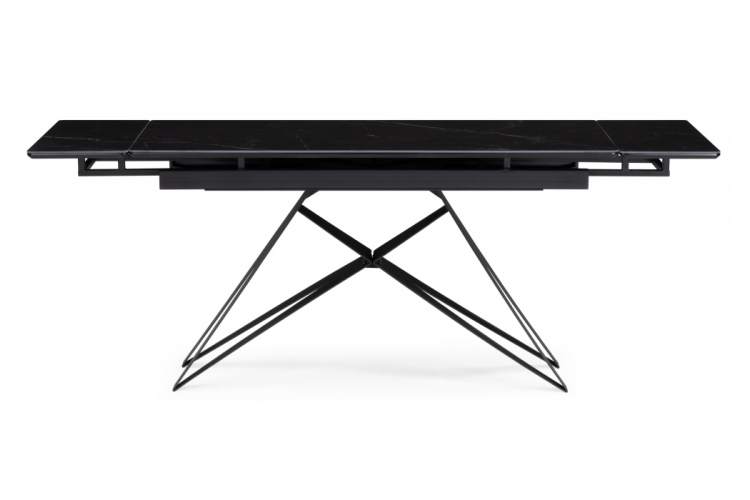 Керамический стол Блэкберн 140(200)х80 черный мрамор shakespeare black / черный-12