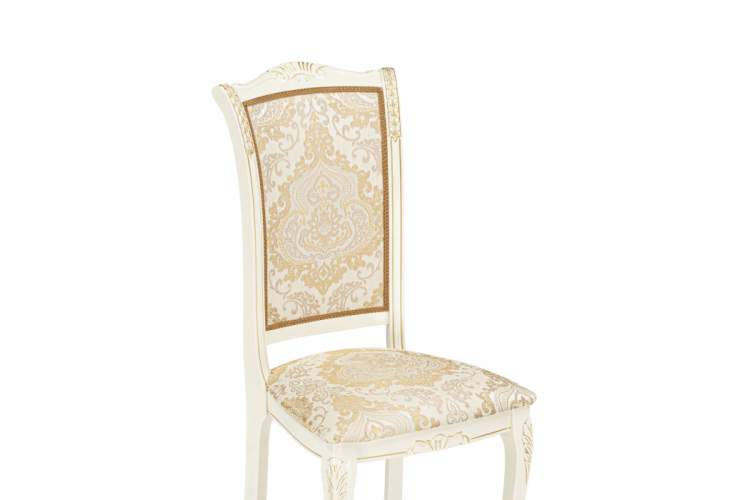 Стул деревянный Керия слоновая кость / золото патина-10