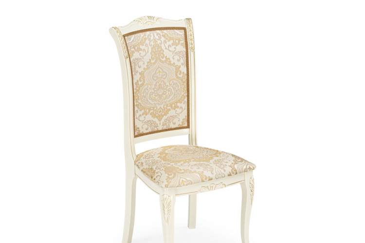 Стул деревянный Керия слоновая кость / золото патина-14