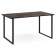 Стол деревянный Лиман 117 х 77 бетон темный / черный матовый