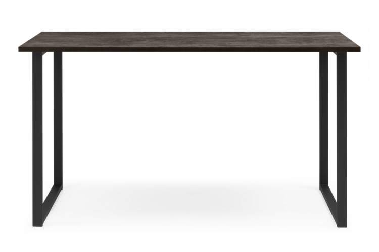 Стол деревянный Лиман 117 х 77 бетон темный / черный матовый-2