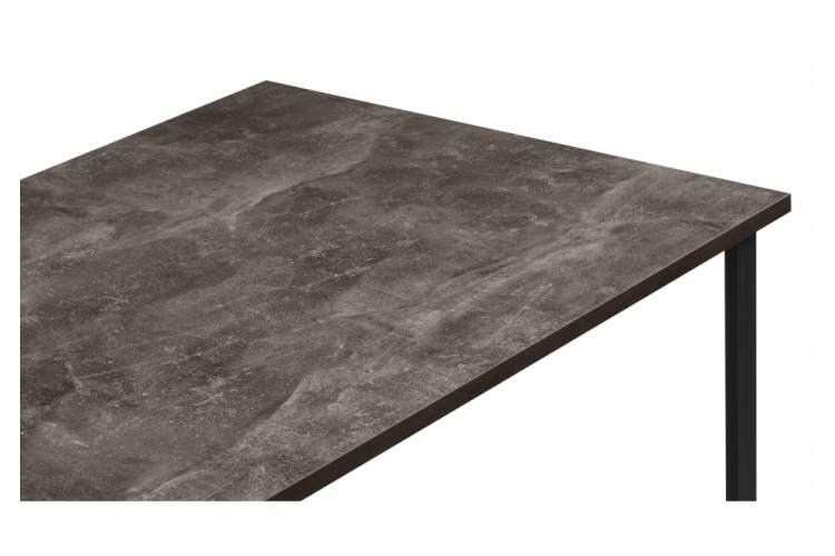 Стол деревянный Лиман 117 х 77 бетон темный / черный матовый-3