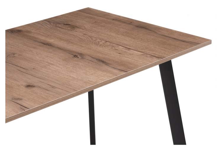 Стол деревянный Ремли 110х67х76 дуб галифакс табак / черный-4