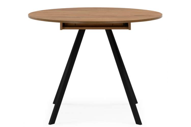 Стол деревянный Курт 90 / 130 дуб крафт золотой / черный матовый-2