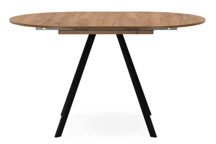 Стол деревянный Курт 90 / 130 дуб крафт золотой / черный матовый-3